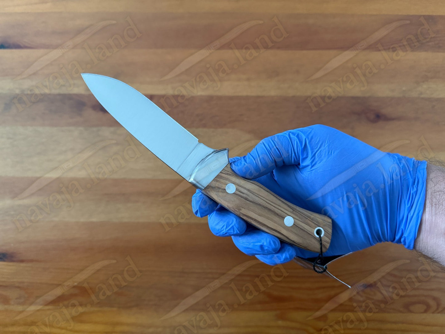 Joker Corzo Hunting Knife 3.93” MOVA Blade | Olive Wood Handle | Leather Sheath
