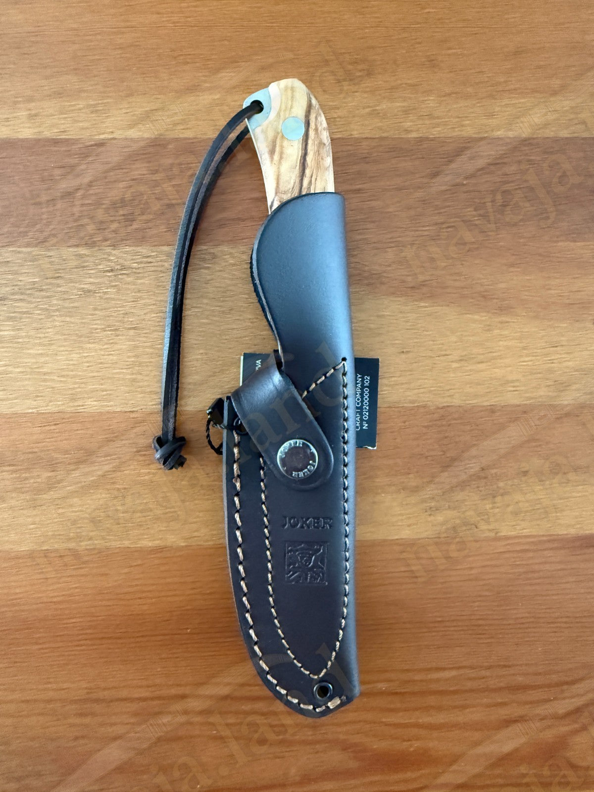 Joker Aguila Bushcraft Knife 4.13” MOVA Blade Olive Wood & Rosewood Handle