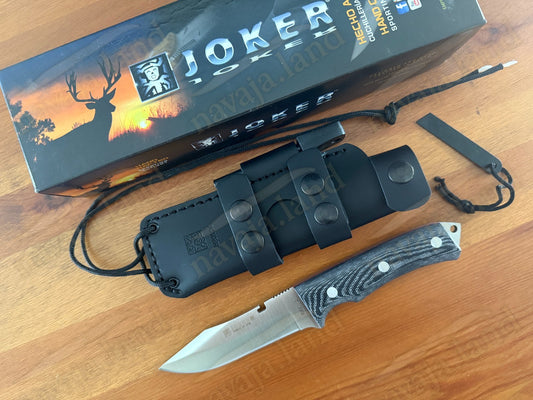 Joker RAK-1(4) Tactical Knife Full Tang | 440 Steel | Micarta Handle From Spain