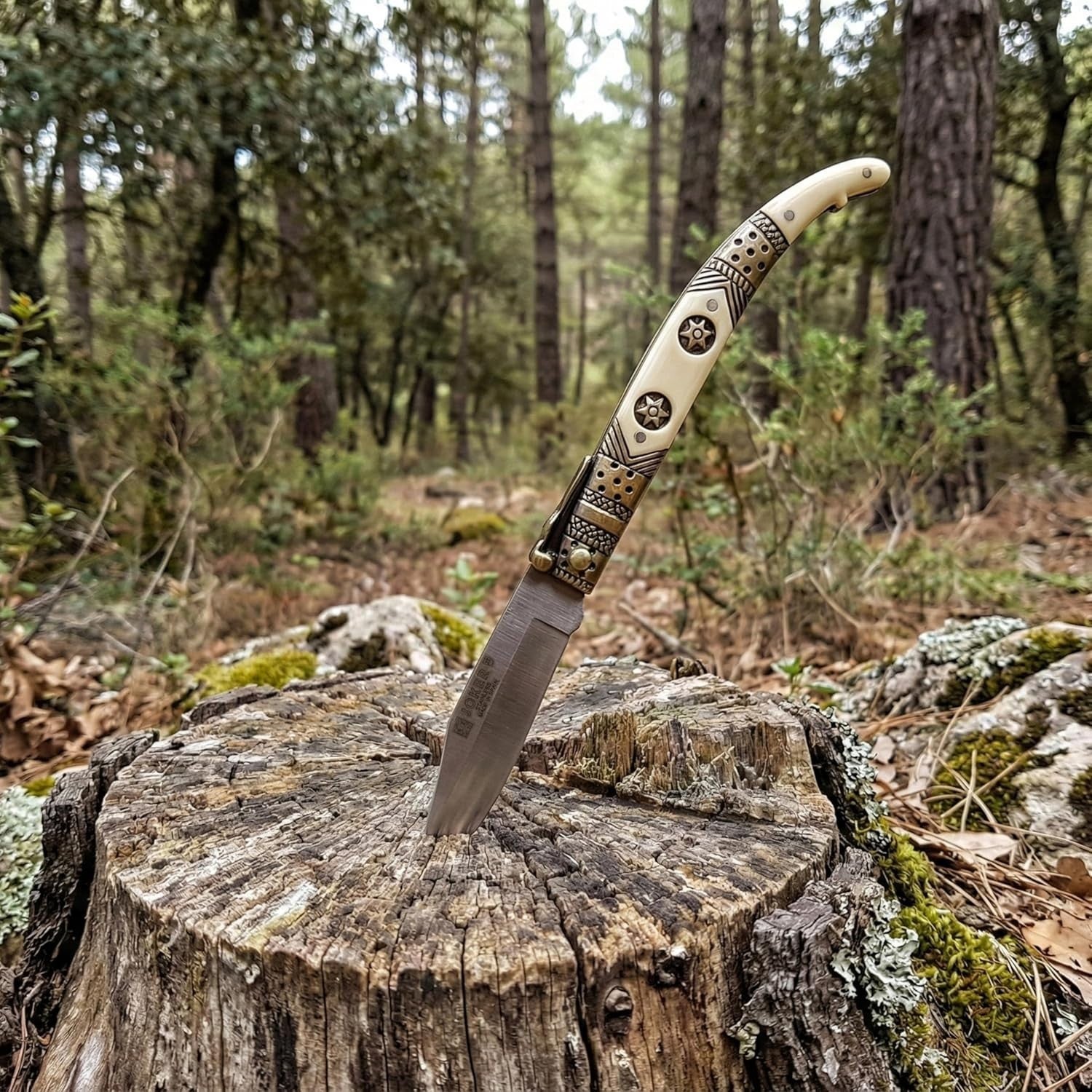 3.5” Albacete Navaja Joker Arabian Knife Zamak Handle Handmade Slipjoint Spain