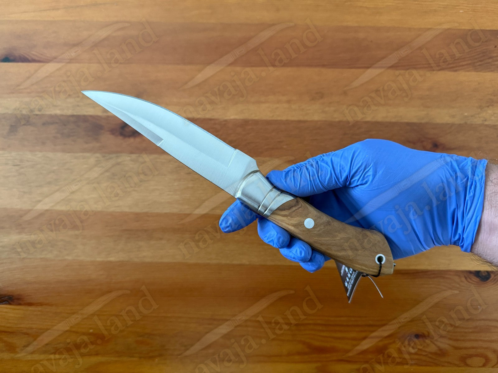 Joker Ibice Hunting Knife 4.72” MOVA Blade | Olive Wood Handle | Leather Sheath