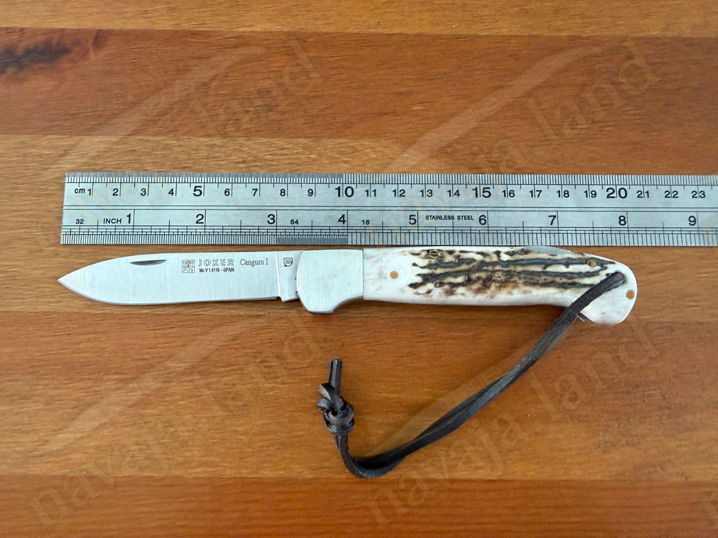 Joker Canguro Folding Knife 🦌 Deer Horn Handle 3.3” MOVA 1.4116 Stainless Steel