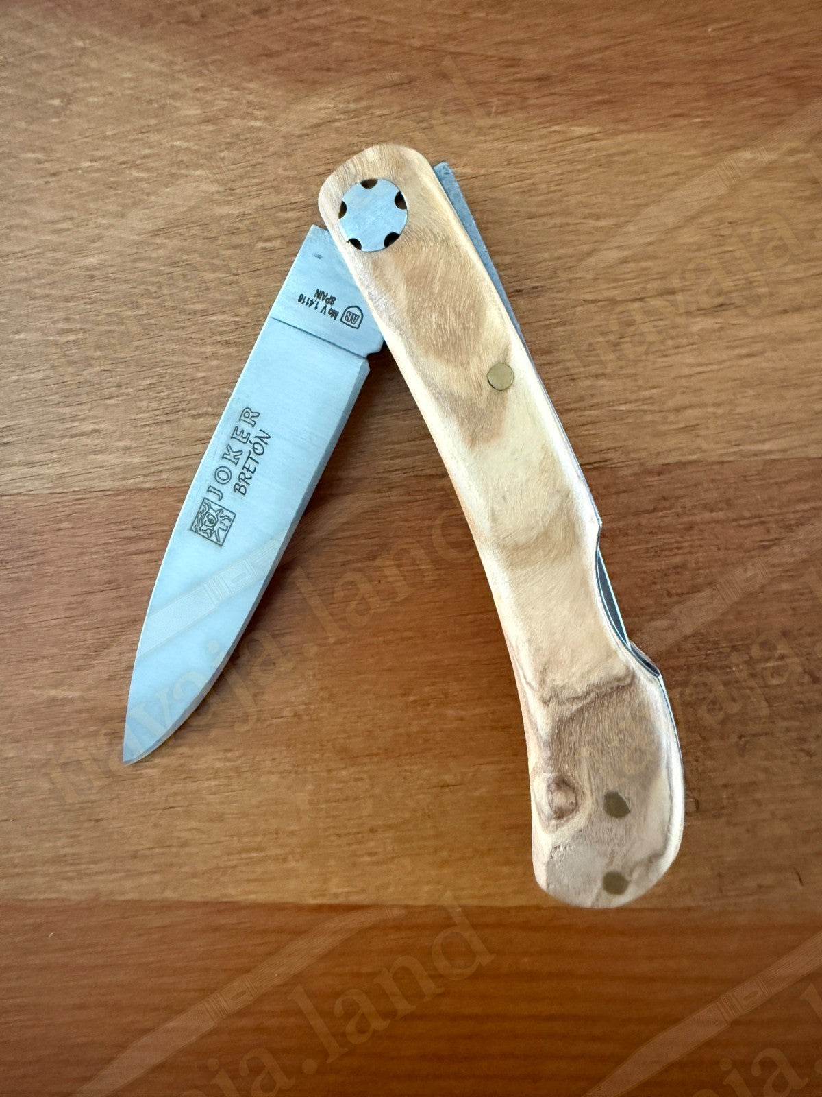 2.95” Joker Bretón Camping Folding Knife (Olive Wood Handle) Handmade in Spain