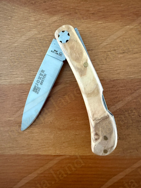 2.95” Joker Bretón Camping Folding Knife (Olive Wood Handle) Handmade in Spain