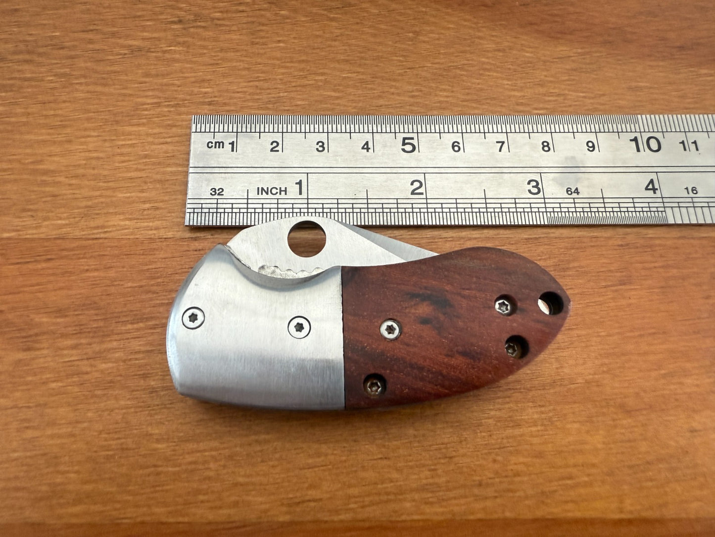 2" Blade Navaja Small Pocket Knife Stainless Wood Scales Liner Lock - Spain