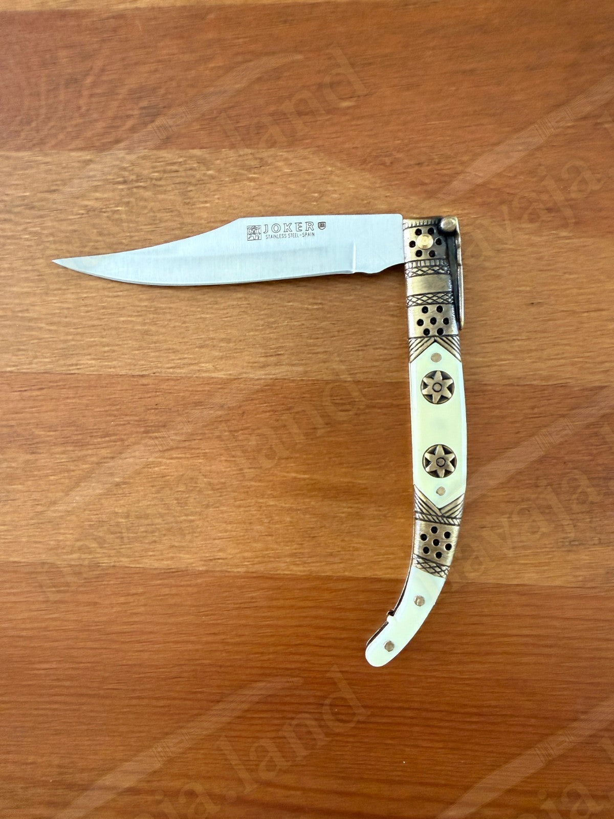 Spanish Navaja Joker Arabian Style 3.9" 420 Steel Zamak Handle Handmade in Spain