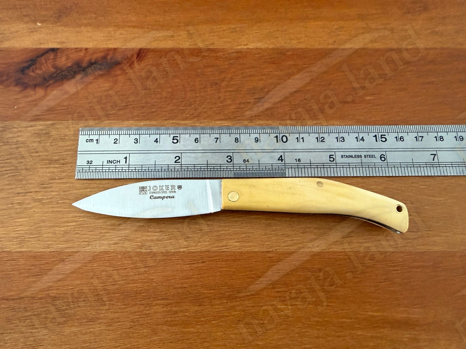 Joker Campera Pocket Knife 2.68” MOVA Steel Blade Boxwood Handle Made in Spain