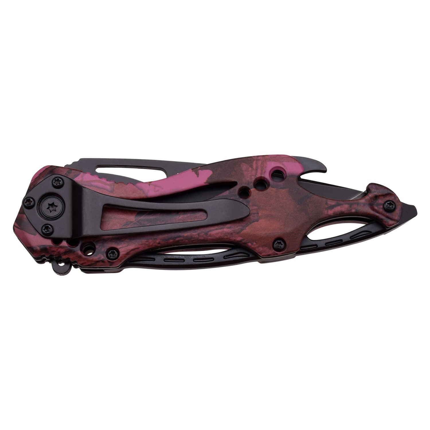3.25" Tac-Force Spring Assisted Folding Pocket Knife Purple Camo Coated Aluminum