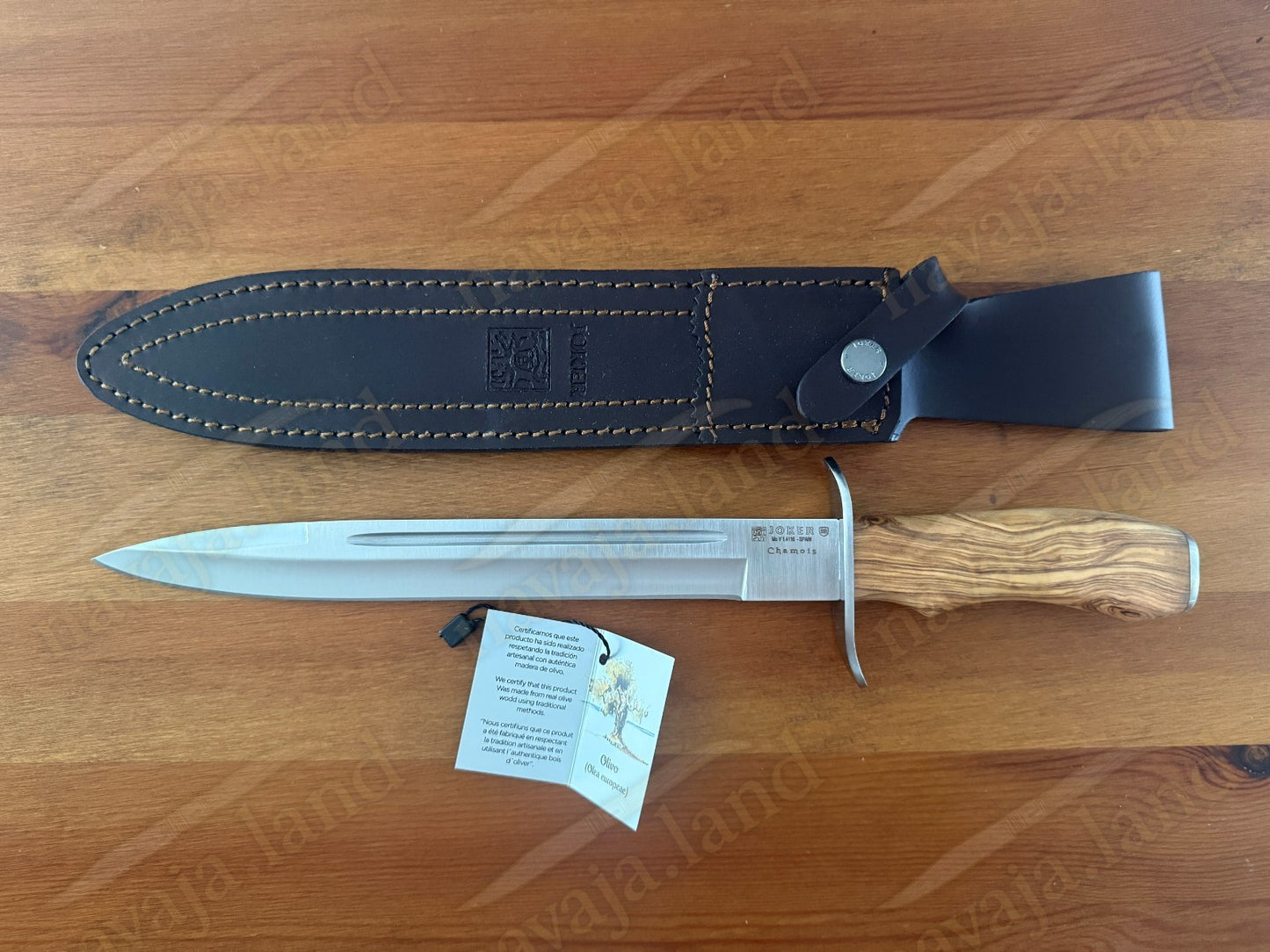 Joker Chamois Hunting Knife 10” MOVA Blade | Olive Wood Handle | Made in Spain
