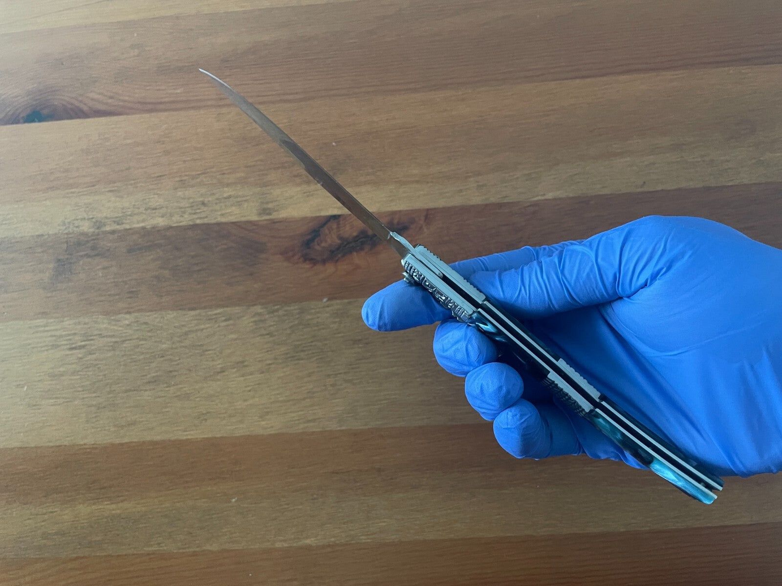 4.3" Arabian Style Navaja with Ratchet Pocket Knife Acrylic Scales From Spain