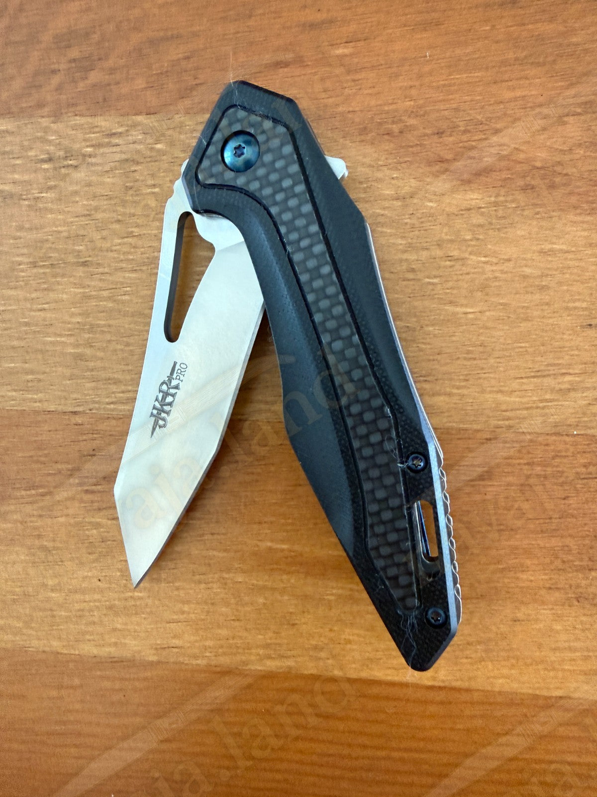 Folding Knife Carbon Fiber & G10 Handle - D2 Steel - 3.1" Blade Presentation Box