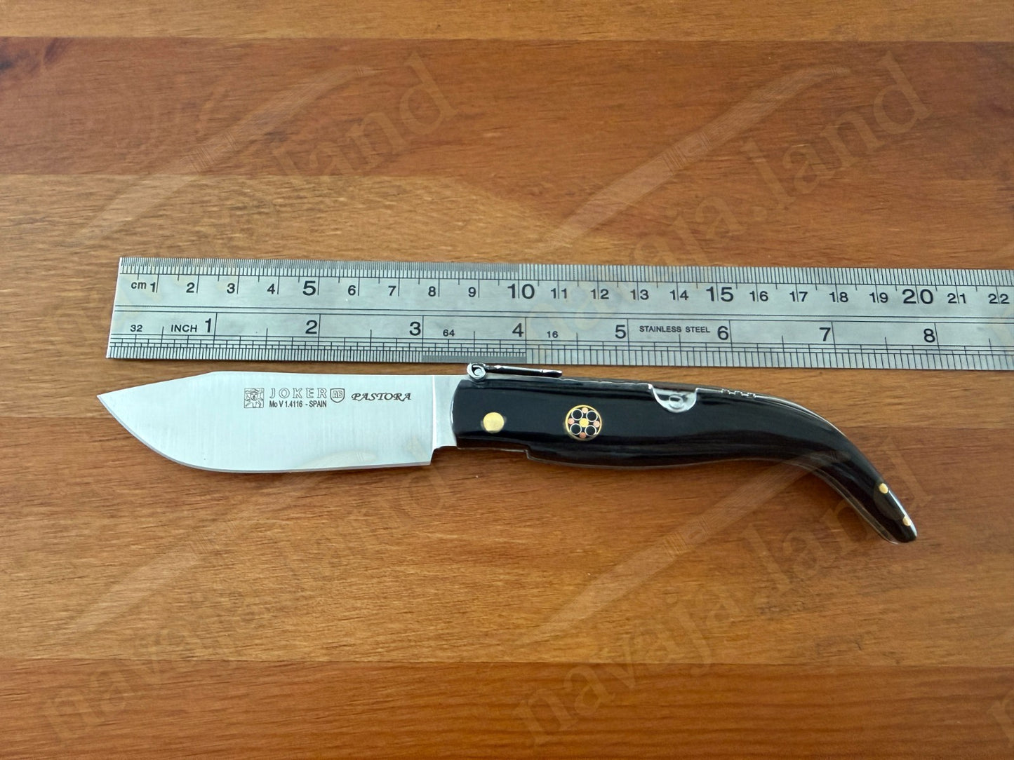 3.2” Joker Pastora Folding Knife Buffalo Horn Handle MOVA 1.4116 Stainless Steel