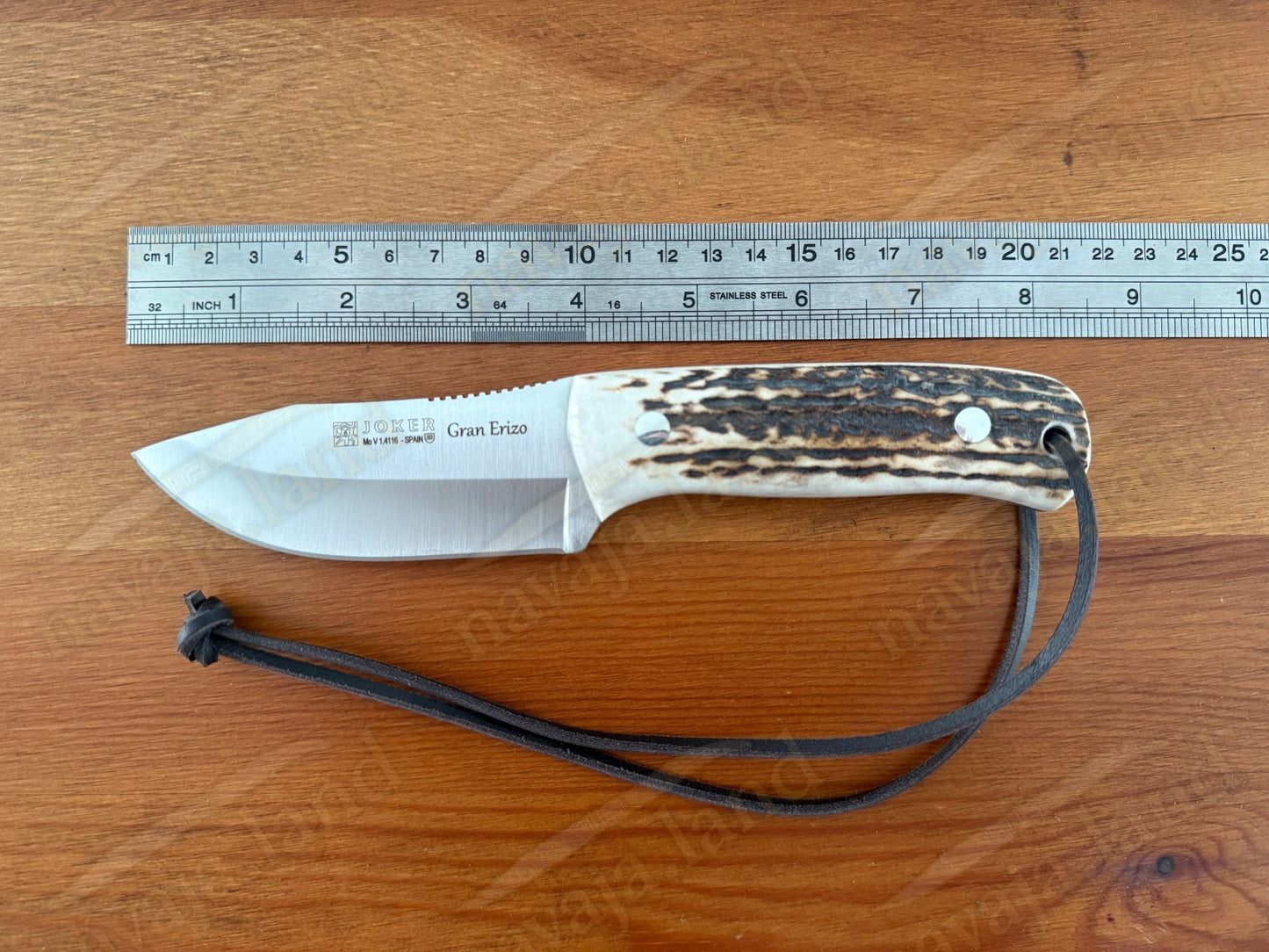 Joker Gran Erizo Bushcraft Knife – 3.74” MOVA Blade Stag Antler Handle | Sheath