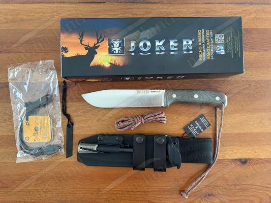Joker Nomad Survival / Camp Knife 6.5" Böhler N695 Steel Micarta Handle