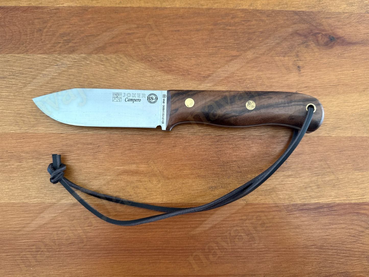 Joker Campero Bushcraft Fixed Knife 4.13" Böhler K720 Carbon Steel Walnut Handle