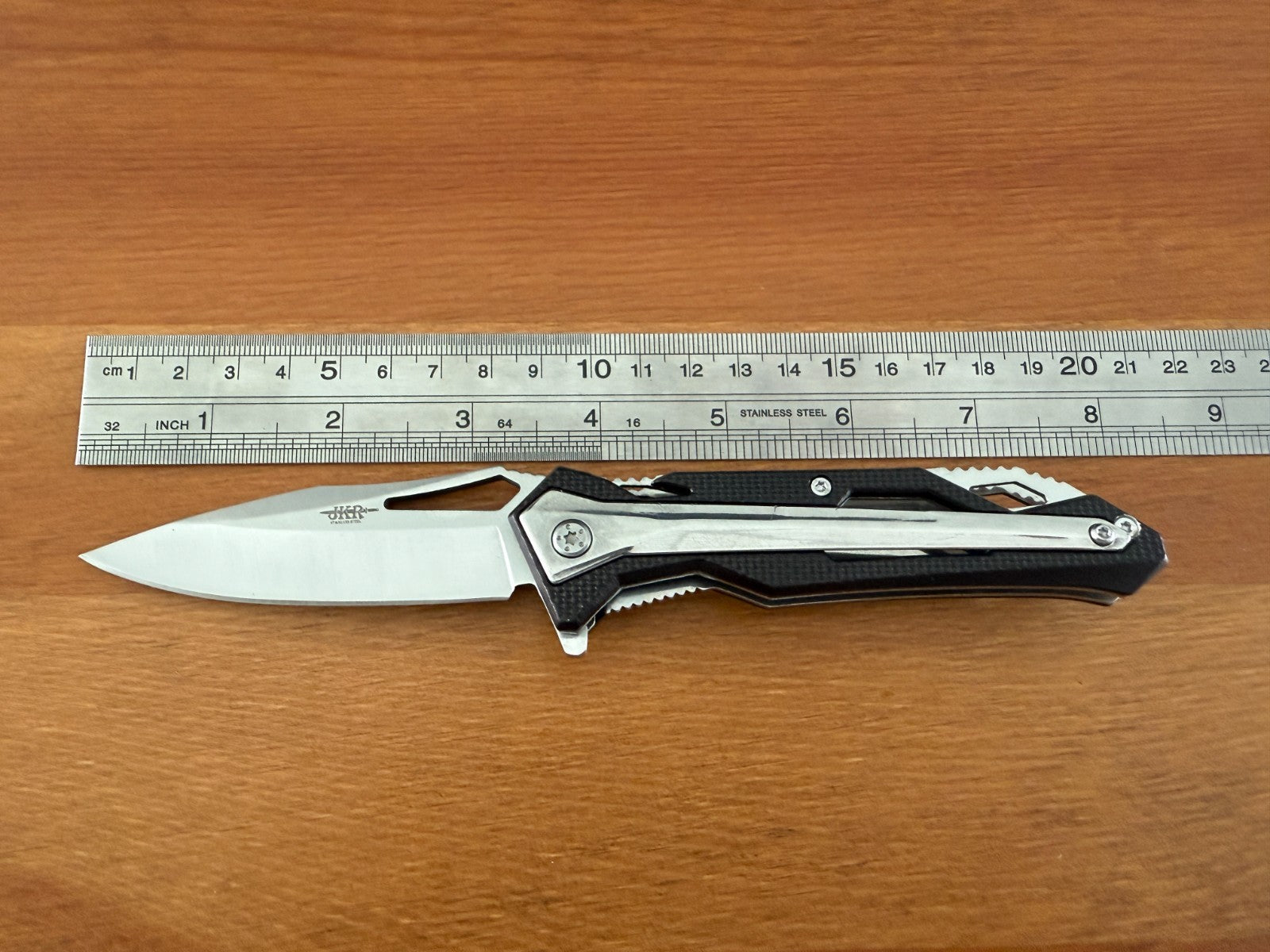 3.3" Stainless Steel Blade Sporting Folding Pocket Knife Aluminum/Steel Handle