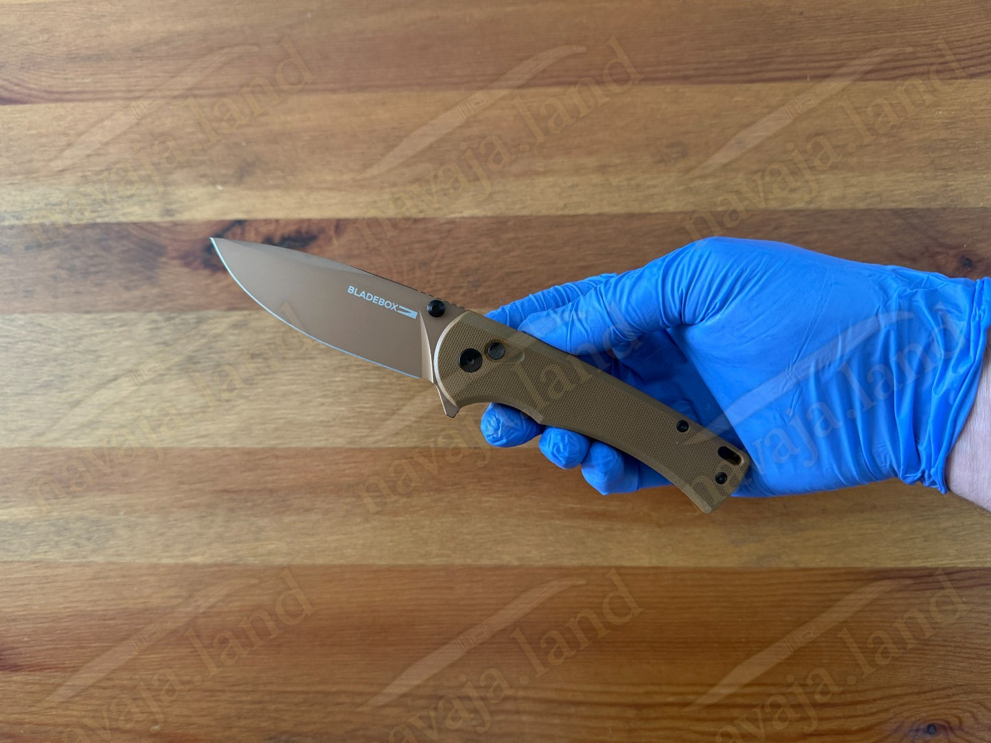 The SANDMAN Folding Pocket Knife 3.2” D2 Steel Blade Tuscan Tan G10 Handle