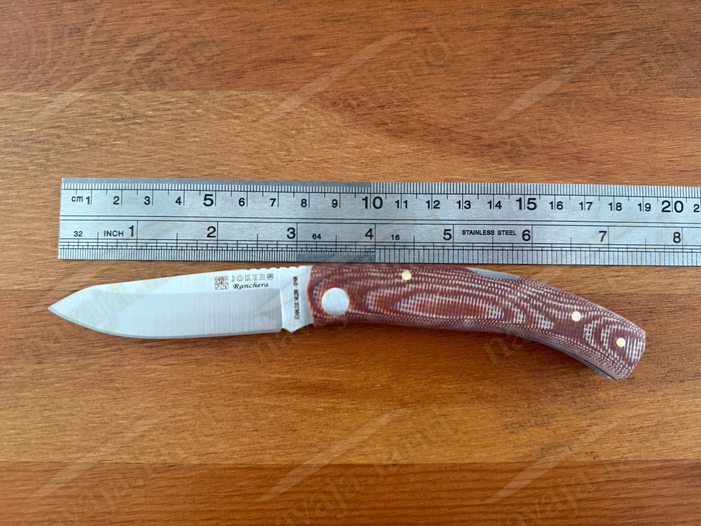 3.15” Joker Ranchera Lockback Folding Knife (Brown Micart Handle) Handmade Spain