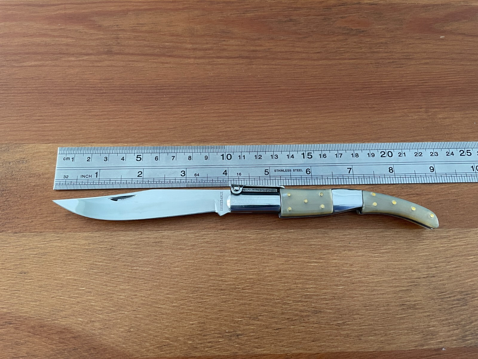 4" Arabian Style Navaja Folding Pocket Knife Bull Horn Scales Made in Spain