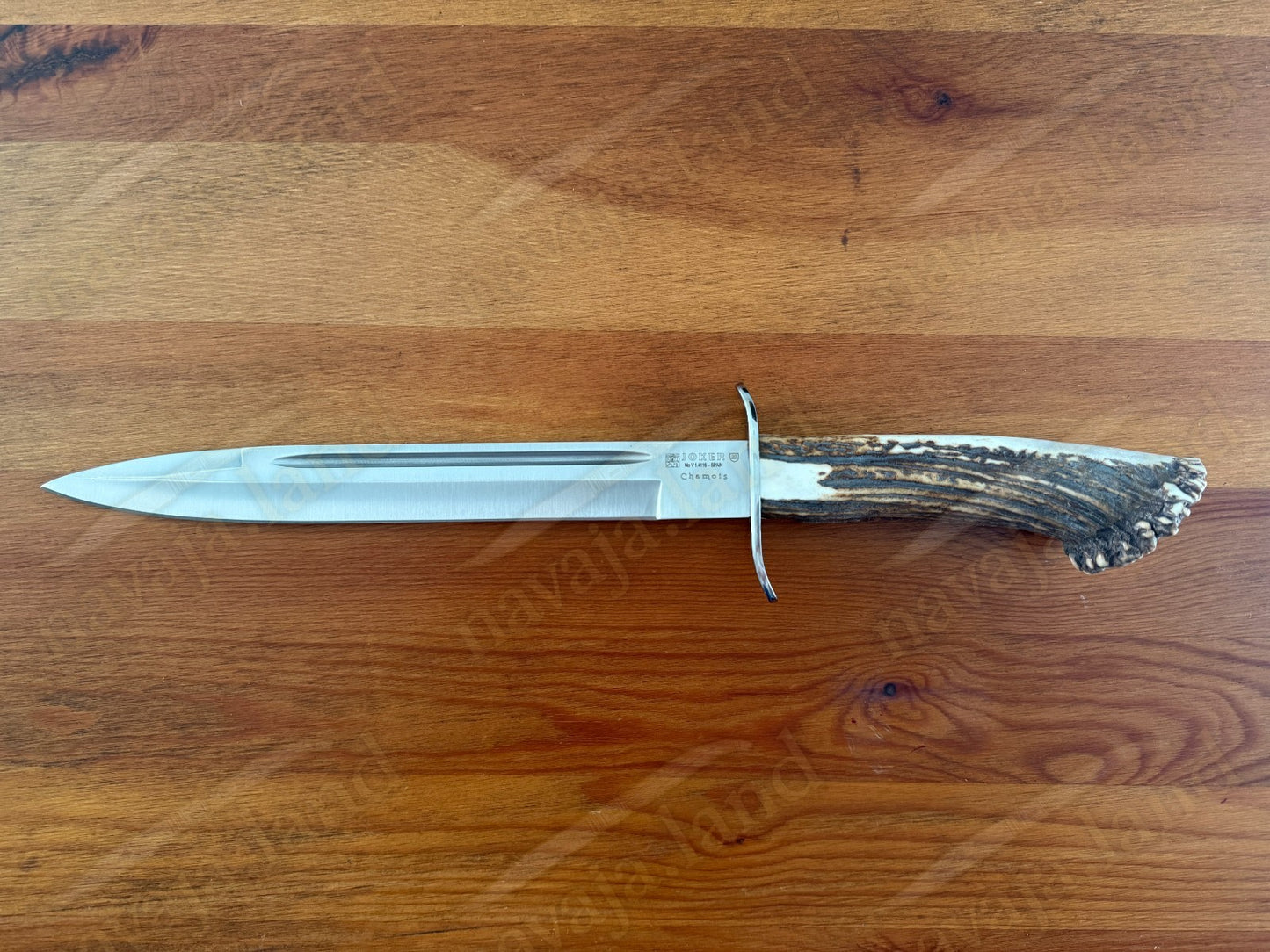 Joker Chamois Hunting Knife 10” MOVA Blade | Deer Antler Handle | Made in Spain