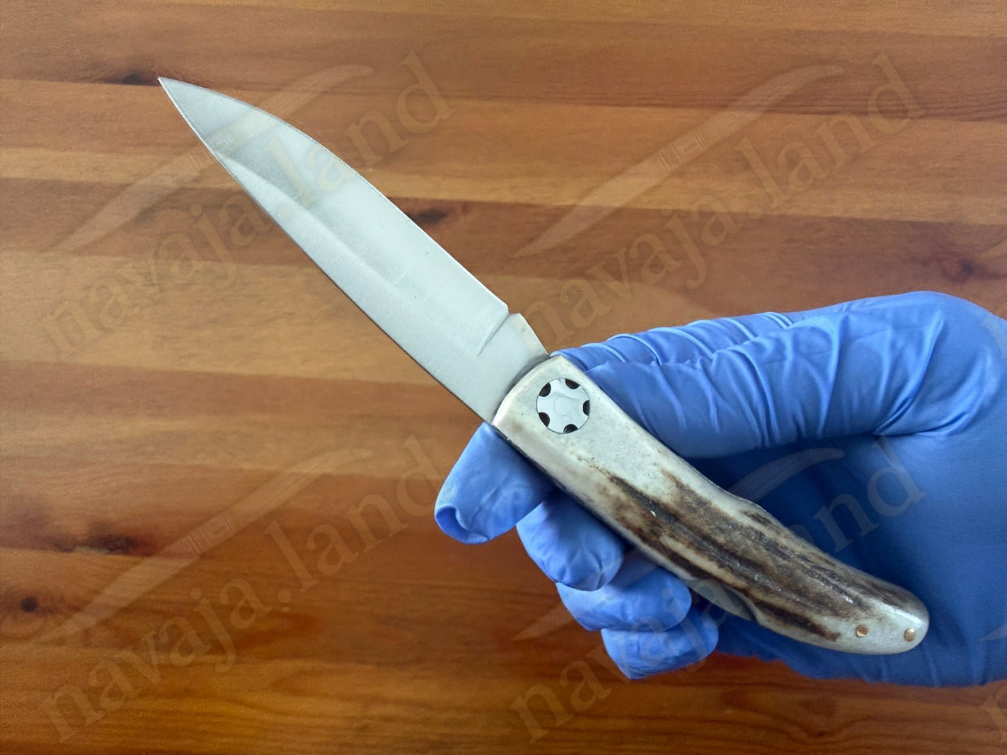 3.15” Joker Setter Bushcraft Folding Knife (Stag Horn Handle) Handmade Spain
