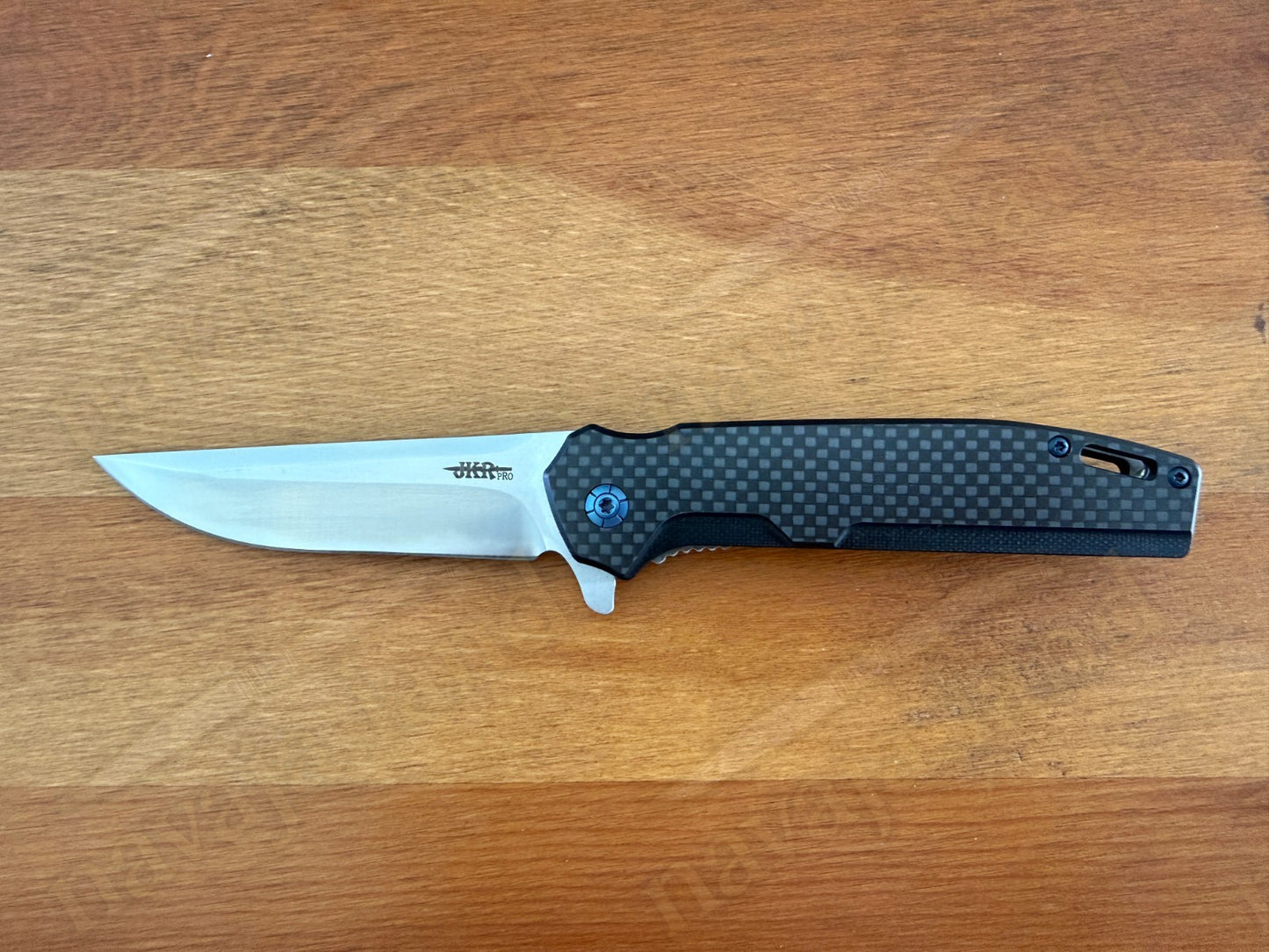 Folding Knife Carbon Fiber & G10 Handle - D2 Steel - 3.3" Blade Presentation Box