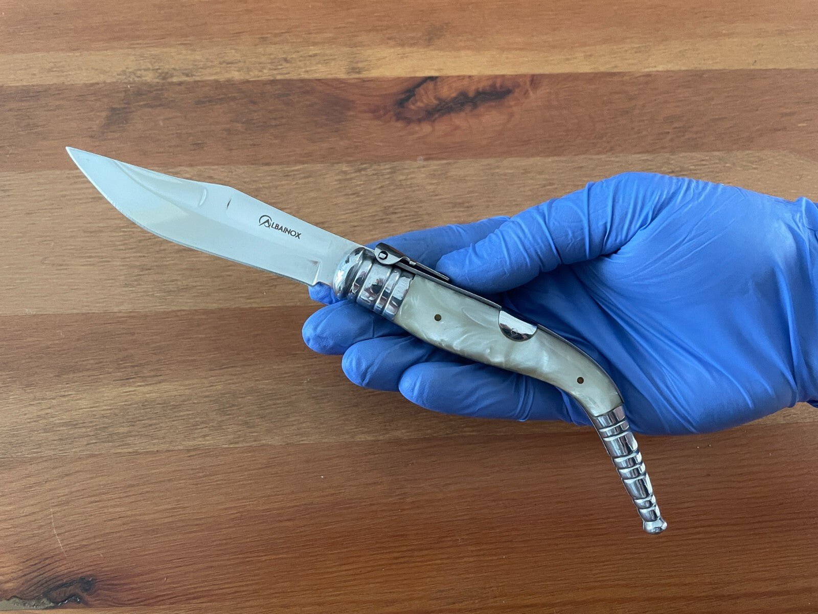 3.75" Navaja Sevillana Bandolera Nacre Imitation Handle from Spain -  US Seller