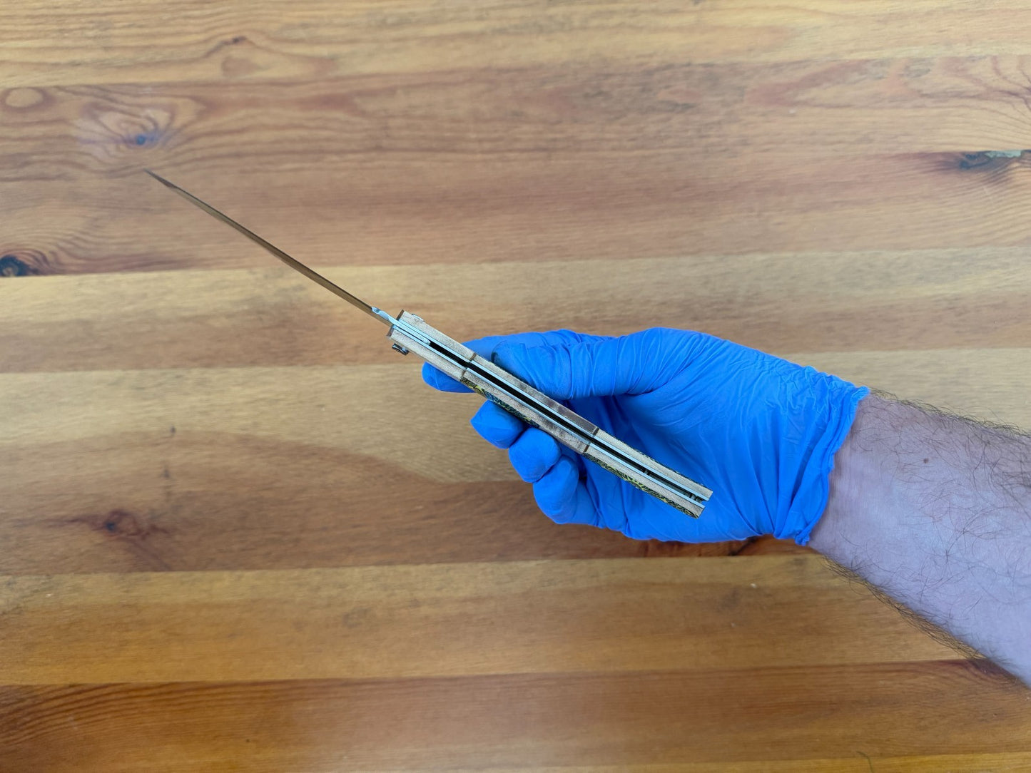 4.3" Arabian Style Spanish Navaja with Ratchet Pocket Knife Maple Wood Handle