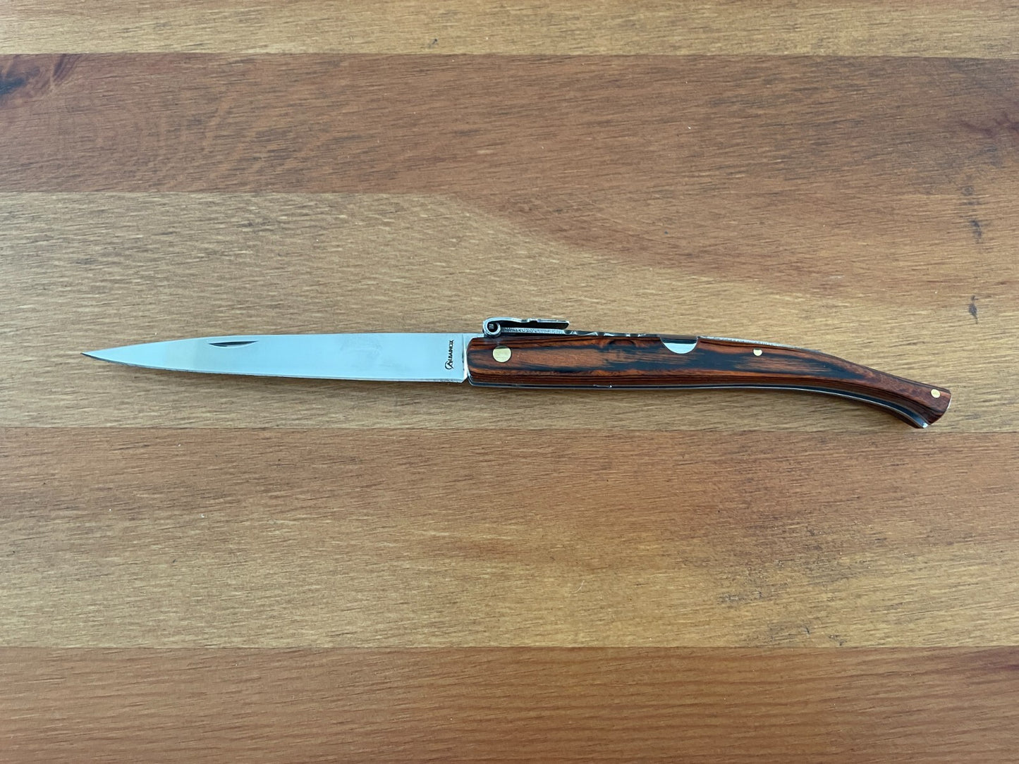 3.9 in. Estilete Spanish Navaja Pocket Knife Red Stamina Wood Handle US Seller