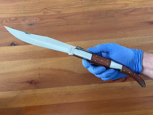 6.5" Long Blade Arabian Style Navaja Folding Knife Red Wood Scales From Spain