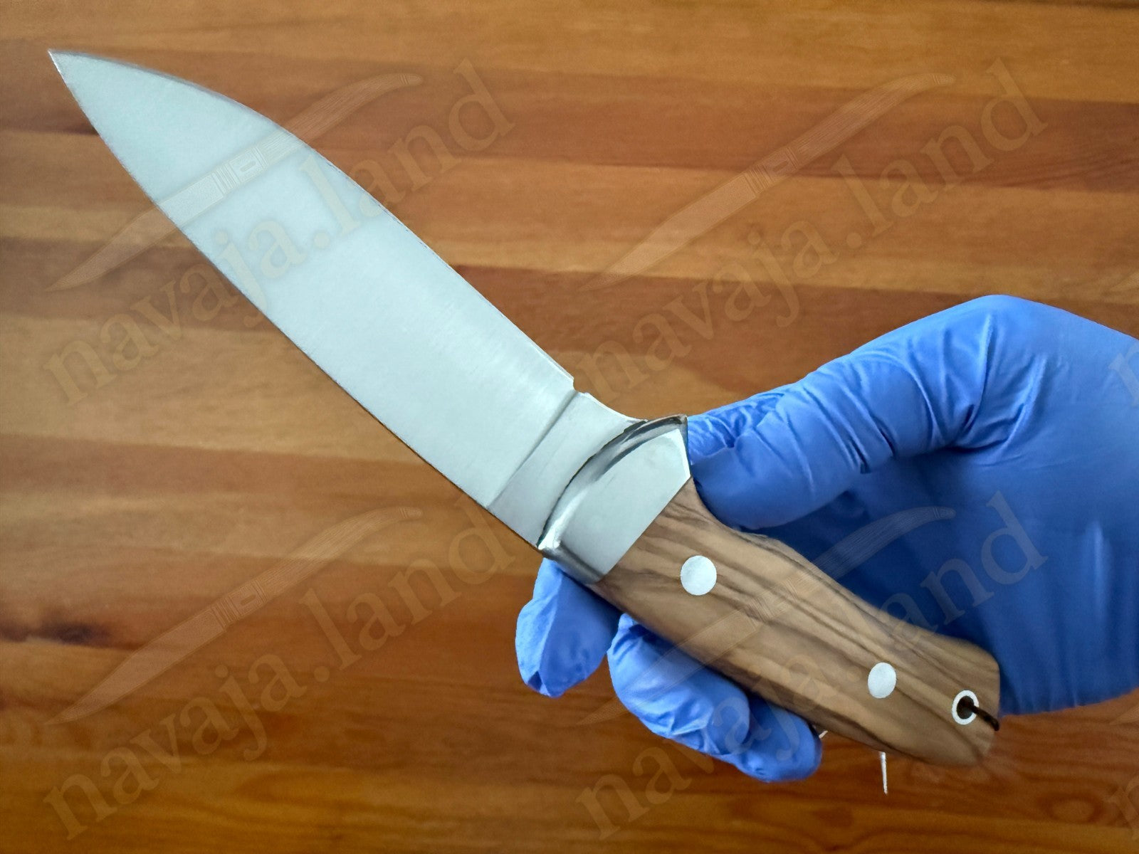Joker Corzo Hunting Knife 3.93” MOVA Blade | Olive Wood Handle | Leather Sheath