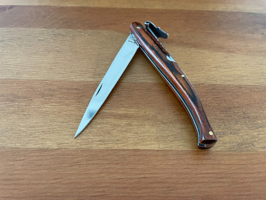 3.9 in. Estilete Spanish Navaja Pocket Knife Red Stamina Wood Handle US Seller