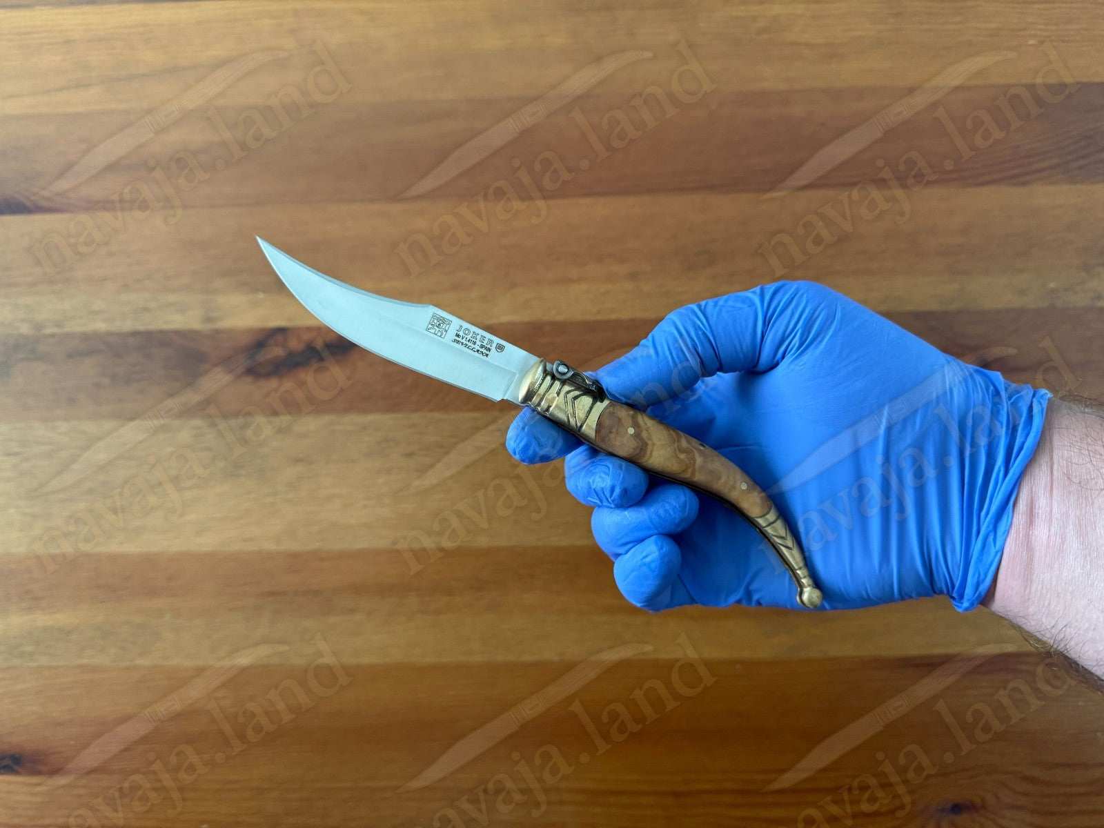 3.5” Classic Spanish Navaja Sevillana Knife Olive Wood Handle Handmade in Spain