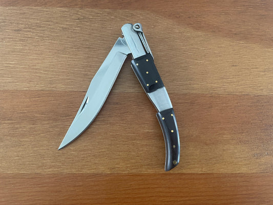 3.14" Arabian Folding Pocket Knife Black Wood Scales Navaja Handcrafted in Spain