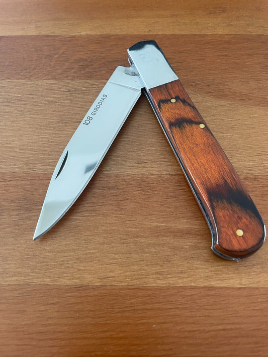 4.2" Cabritera Pocket Knife Spanish Navaja Red Stamina Wood Handle 108 Girodias
