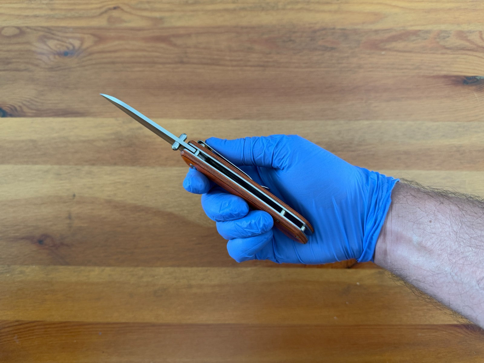 Folding Knife – 8.5 cm (3.35 in) Stainless Steel Blade Pakkawood Handle