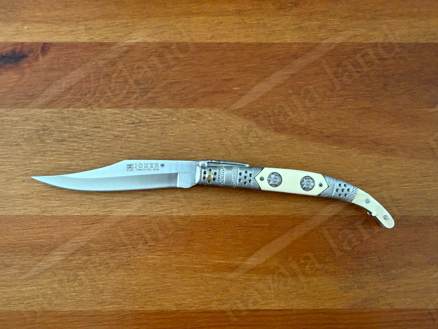 Spanish Navaja Joker Arabian Style 3.9" 420 Steel Zamak Handle Handmade in Spain