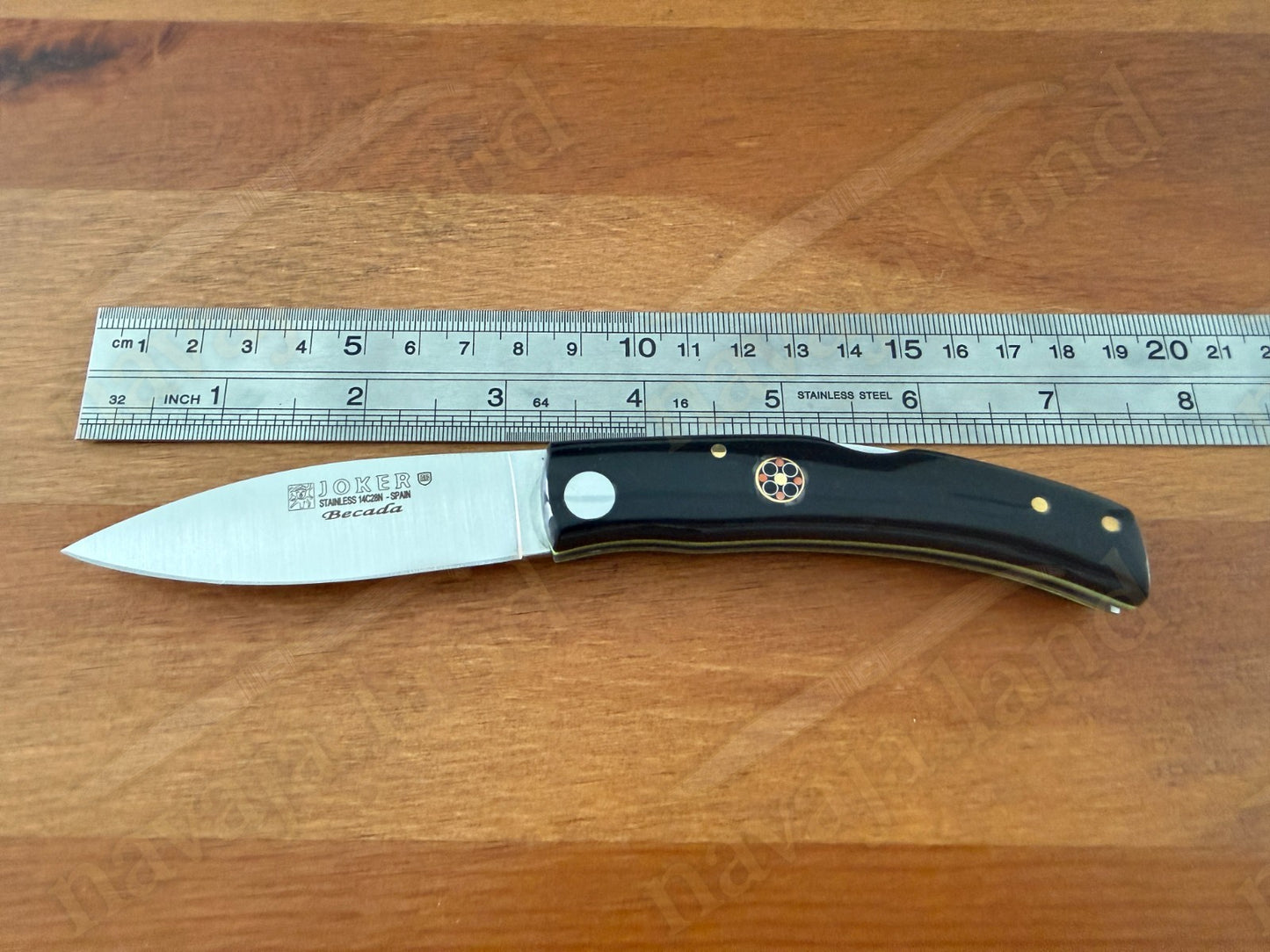 Joker BECADA Knife 3.15” Sandvik 14C28N Blade | Buffalo Horn | Lockback | Spain
