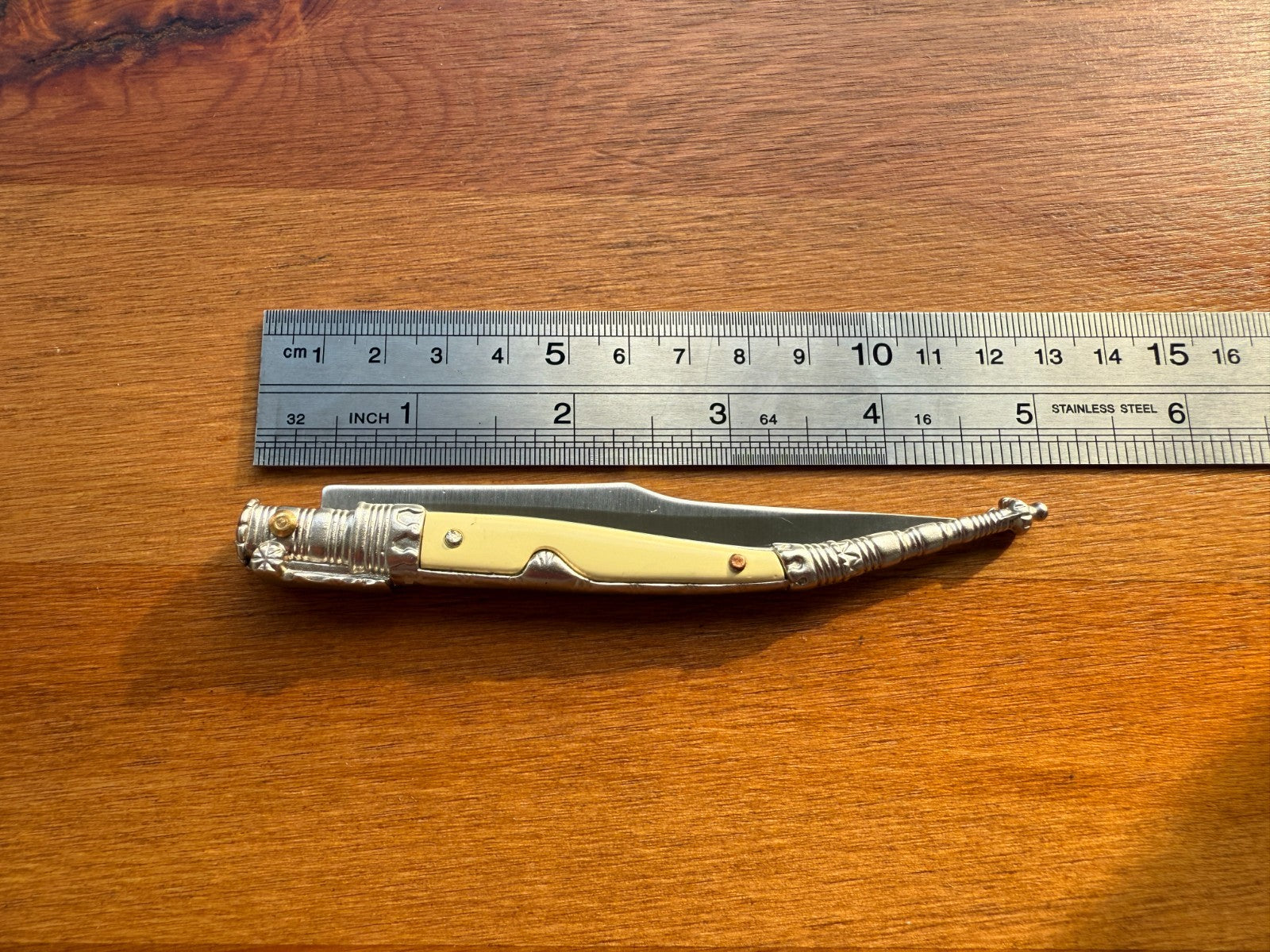 4.1” Albacete Navaja Joker Stiletto Knife Zamak Handle Handmade Slipjoint Spain