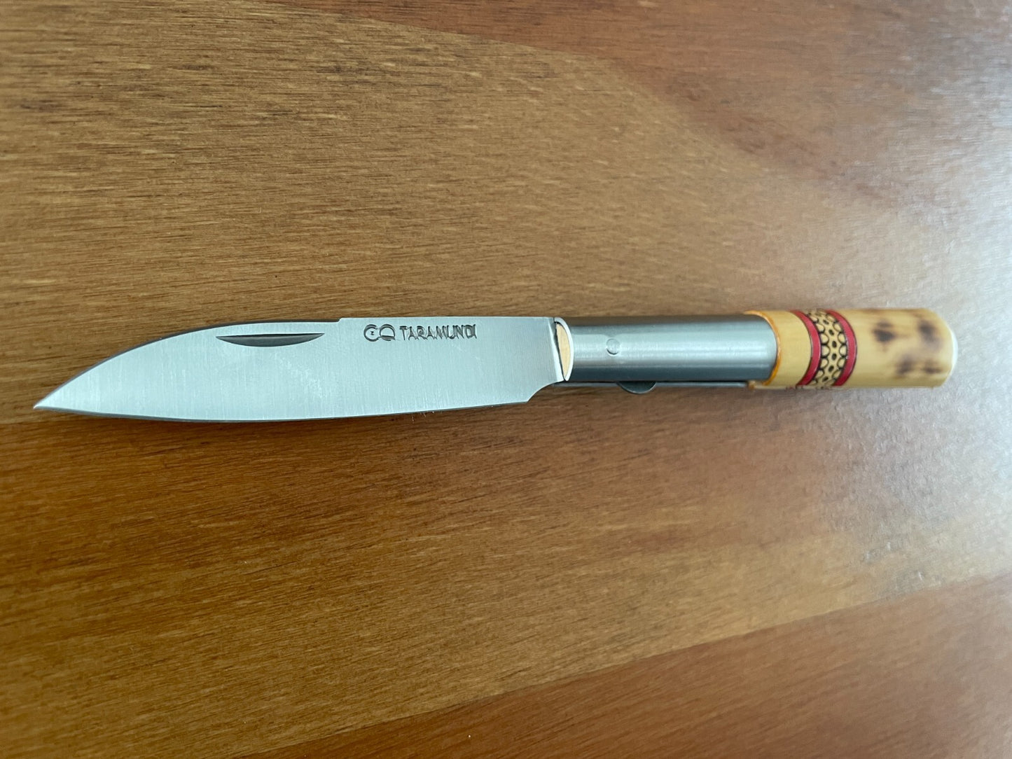 3.26” CQ Taramundi Pocket Knife Boxwood Handle Unique Design Asturias Spain