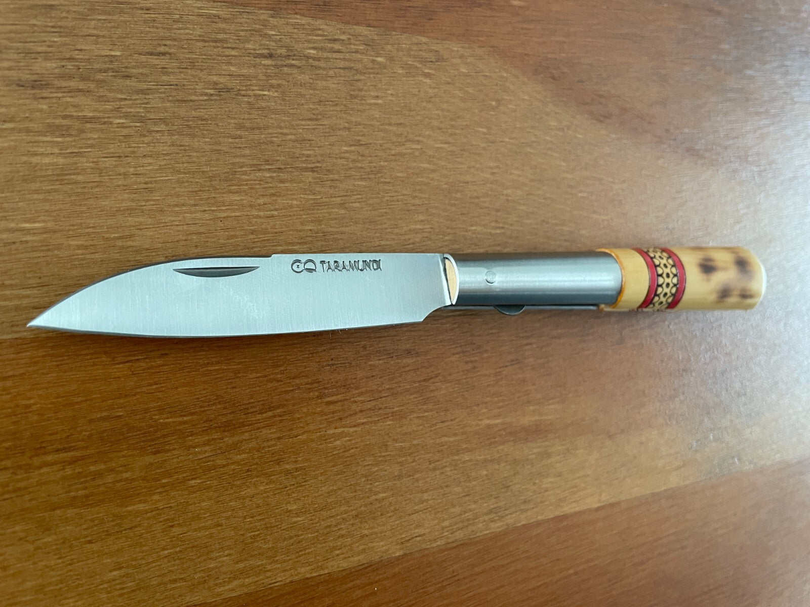3.26” CQ Taramundi Pocket Knife Boxwood Handle Unique Design Asturias Spain