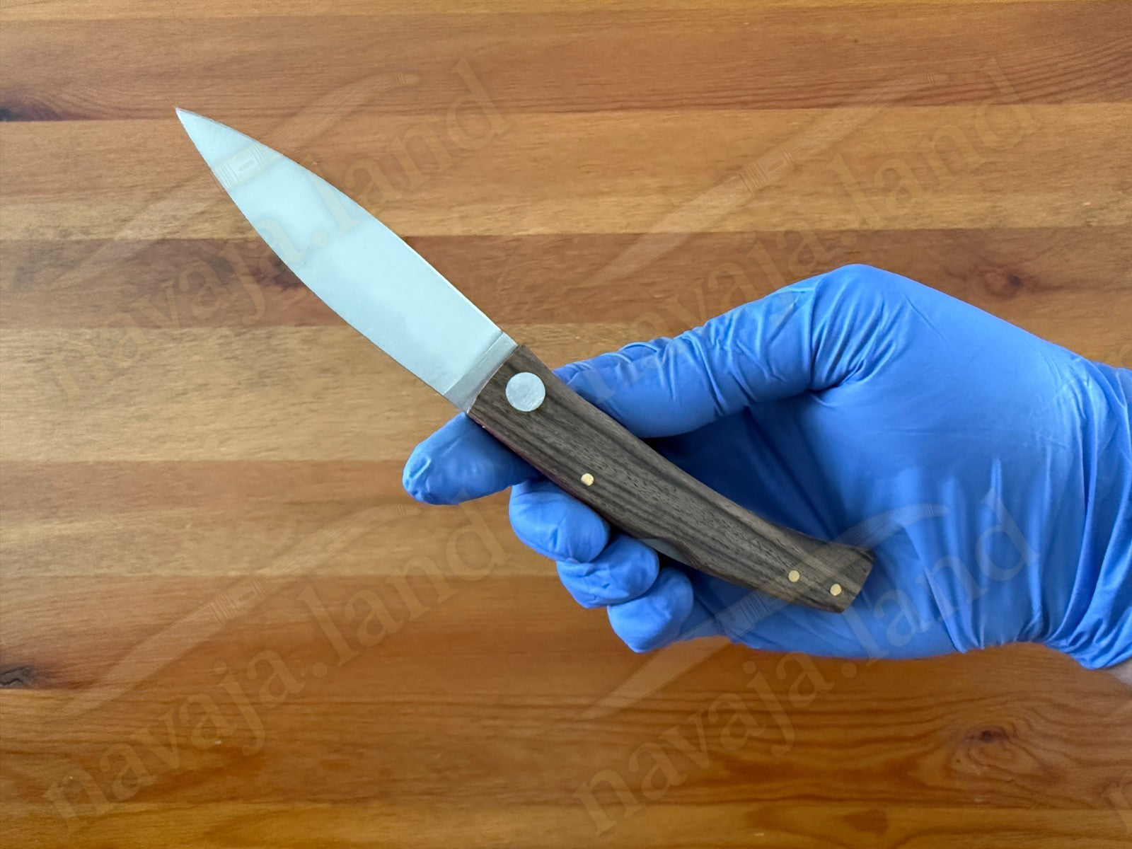 Joker BECADA Knife – 3.15” Sandvik 14C28N Blade | Walnut Handle | Leather Sheath