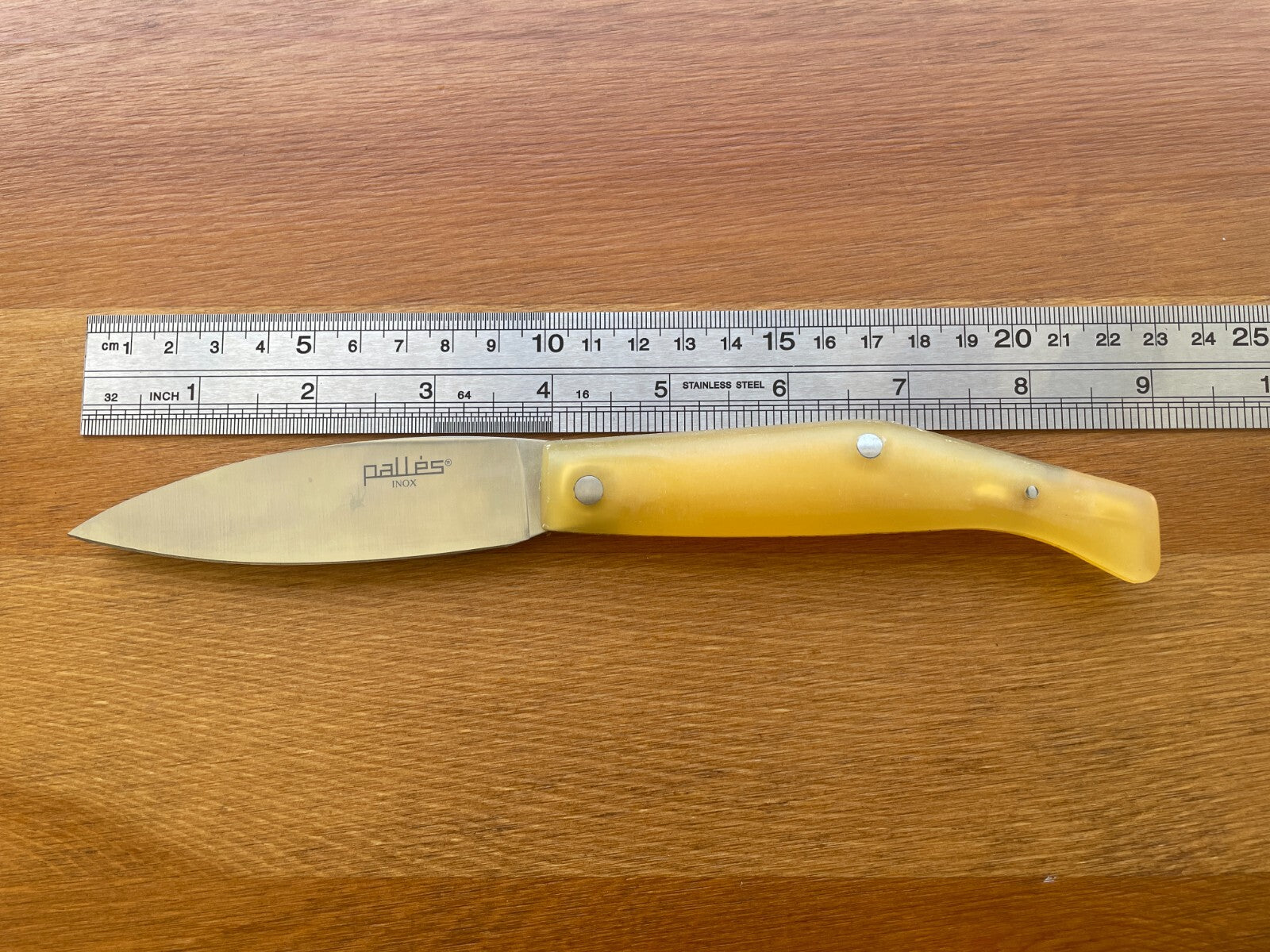 3.93" Pallés Inox Navaja Pocket Knife Stainless Steel Blade ABS Handle Slipjoint