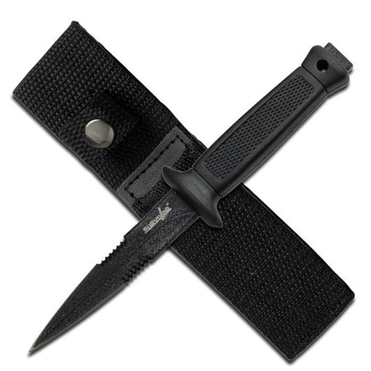 Compact Fixed Blade Survival Knife with a 3.25" PTFE-Coated Spear Point Blade
