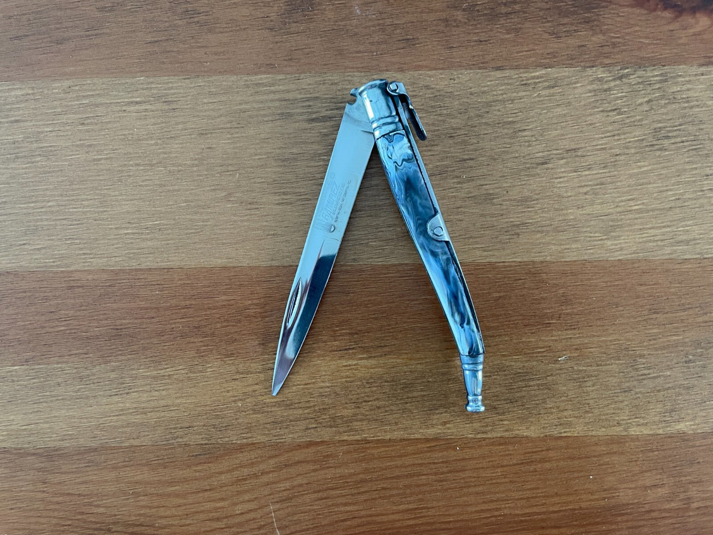 3.5" Albacete Estilete Spanish Navaja Pocket Knife with Billet Lock