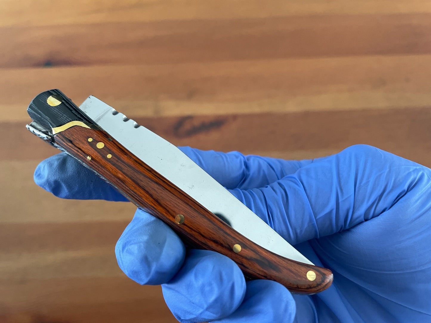 3.54” Navaja Laguiole Folding Pocket Knife Red Stamina/Mikarta Handle Slipjoint