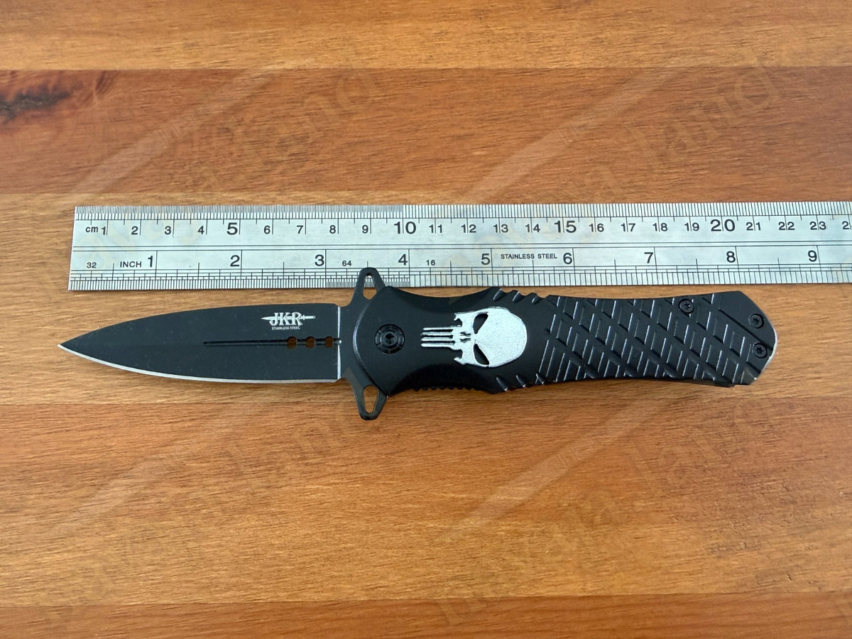 Folding Knife – 3.15” Stainless Steel Blade | Aluminum Handle | Nylon Sheath