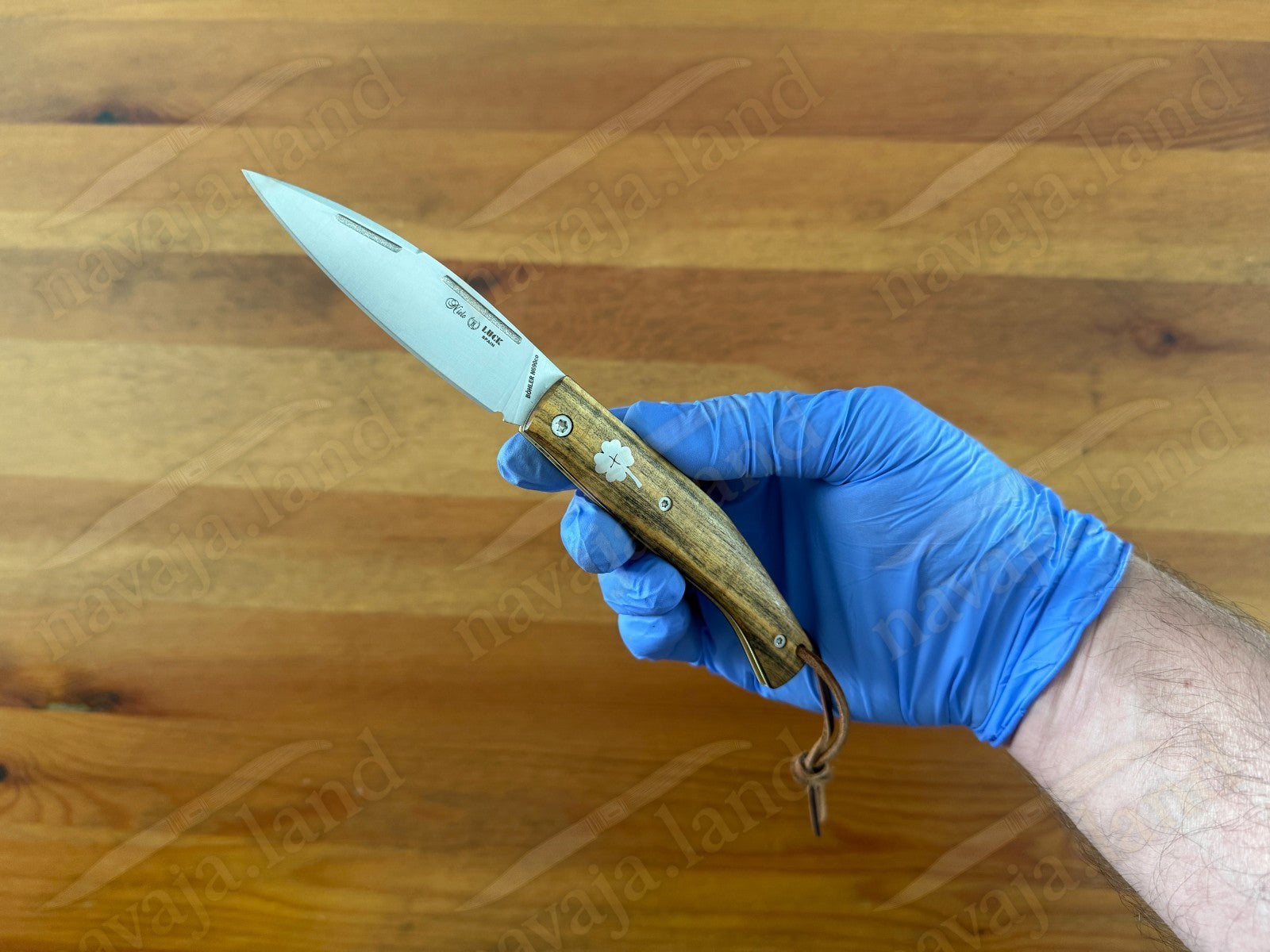 Miguel Nieto🍀LUCK Spanish Folding Knife Böhler N690Co Steel Pistachio Wood