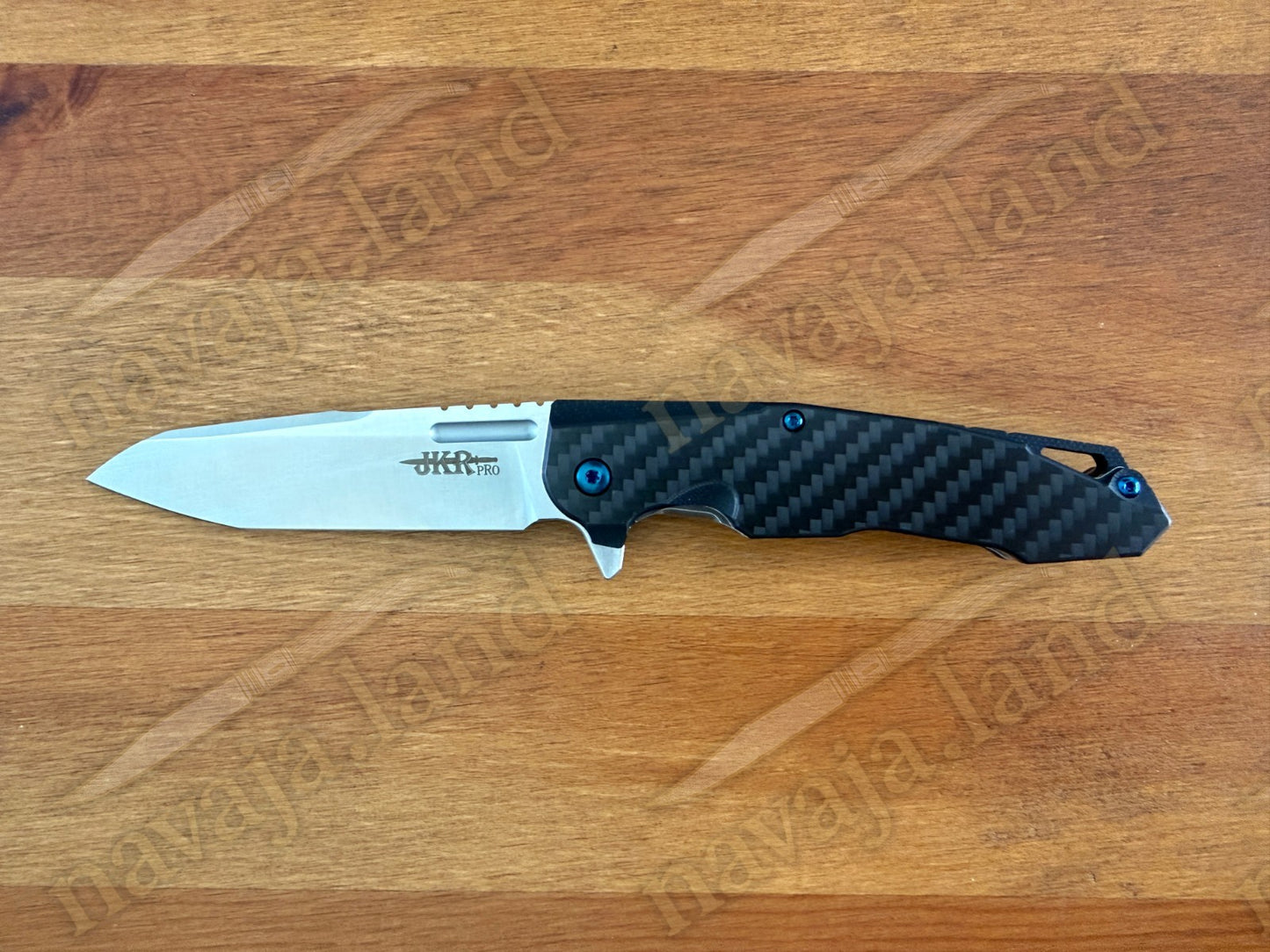 Folding Knife Carbon Fiber & G10 Handle - D2 Steel - 3.5" Blade Presentation Box
