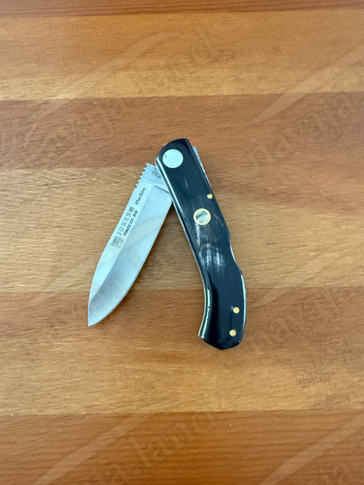 Joker Pachón Folding Knife – Buffalo Horn Handle Sandvik 12C27 Steel Backlock